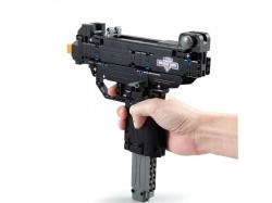 CaDA stavebnice samonabíjecí pistole Micro UZI, 359 dílků, střílí plastové tyčinky.
