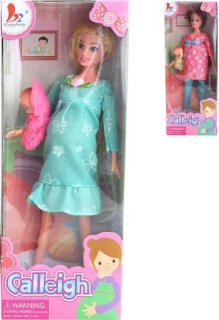 Calleigh panenka těhotná maminka 27cm set s miminkem v bříšku 2 druhy Calleigh panenka těhotná maminka 27cm set s miminkem v bříšku 2 druhy
