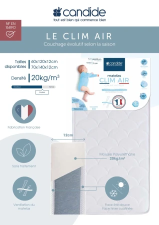 Candide Matrace Clim Air 60x120x11 cm