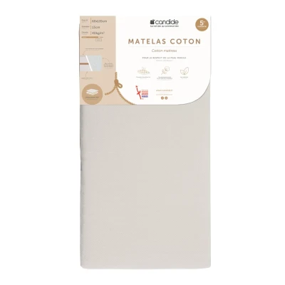 Candide Matrace Cotton béžová 60x120x13 cm