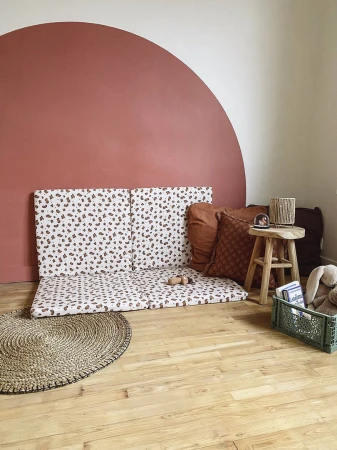 Candide Skládací dětská hrací matrace polstrovaná 3v1 Leopard