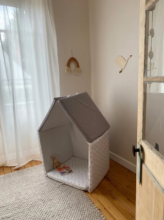 Candide Skládací dětská hrací matrace polstrovaná 5v1 Bunny