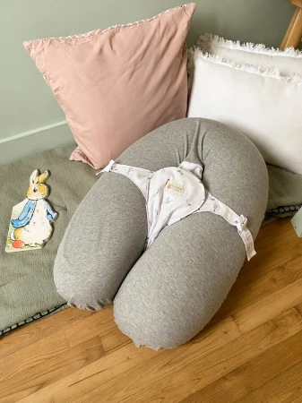 Candide Těhotenský a kojicí polštář Multirelax 3v1 Bavlna Grey Bunny