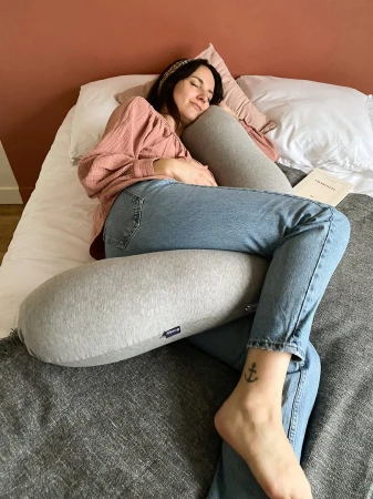 Candide Těhotenský a kojicí polštář Multirelax 3v1 Bavlna Grey Bunny