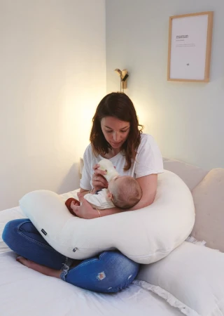 Candide Těhotenský a kojící polštář Multirelax 3v1 Ecru Cotton