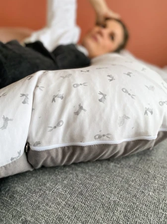Candide Těhotenský a kojicí polštář Multirelax 3v1 Polycotton Bunny