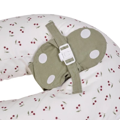 Candide Těhotenský a kojící polštář Multirelax 3v1 Polycotton Cherry