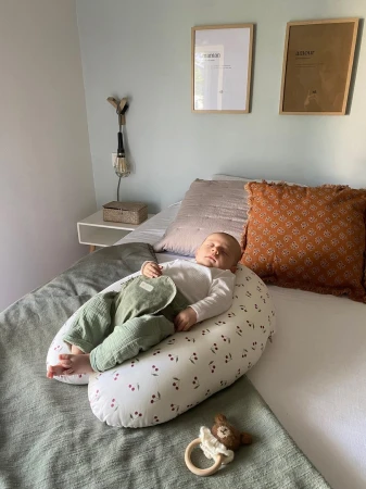 Candide Těhotenský a kojící polštář Multirelax 3v1 Polycotton Cherry