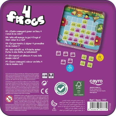 CAYRO Hra 4 Frogs magnetická cestovní (společenská hra)