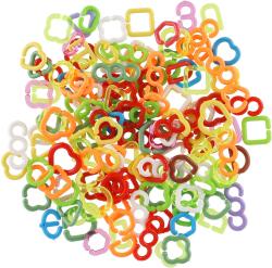 Céčka barevná set 150ks retro mix různé druhy plast v sáčku