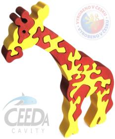 Ceeda DŘEVO Puzzle ŽIRAFA velké (dřevěná hračka)