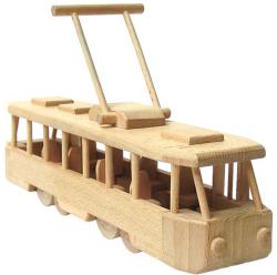 Ceeda DŘEVO Tramvaj moderní dopravní prostředky MHD (dřevěná hračka)