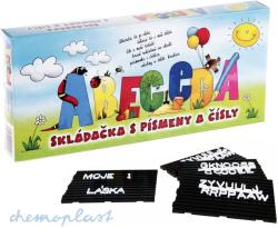 Chemoplast ABC skládačka stavebnice set abeceda s tabulkou plast