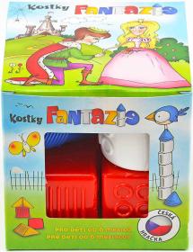 Chemoplast Dětské kostky plastové set 9ks Fantazie v krabičce