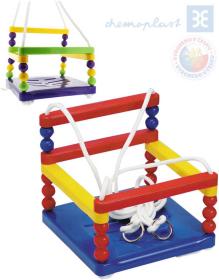 Chemoplast Houpačka závěsná dětská 32x32cm se zábranou plast 3 barvy