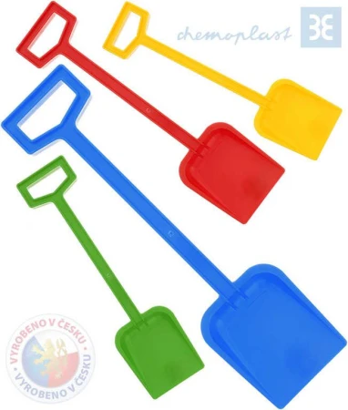 Chemoplast Lopatka dětská plastová 44cm velká na písek 4 barvy Chemoplast Lopatka dětská plastová 44cm velká na písek 4 barvy