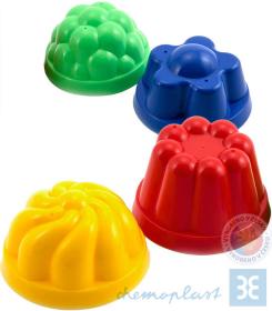 Chemoplast SHDP 1 sada tvořítek (formičky do písku) 4 ks