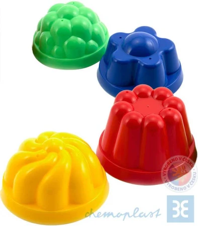 Chemoplast SHDP 1 sada tvořítek (formičky do písku) 4 ks Chemoplast SHDP 1 sada tvořítek (formičky do písku) 4 ks