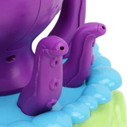 Chobotnice stříkací fontána / bublifuk 2v1 stříká vodu na baterie 2 barvy