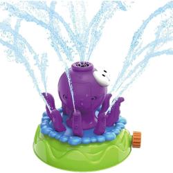 Chobotnice stříkací fontána / bublifuk 2v1 stříká vodu na baterie 2 barvy