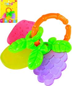 Chrastítko a baby kousátko ovoce pro miminko plast Chrastítko a baby kousátko ovoce pro miminko plast