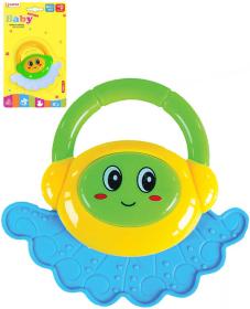 Chrastítko baby chobotnička s úchytem 2 barvy pro miminko plast Chrastítko baby chobotnička s úchytem 2 barvy pro miminko plast