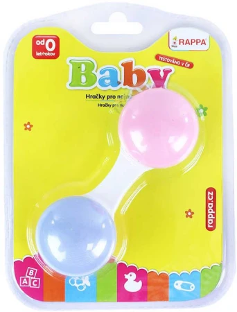 Chrastítko baby guľa plast pre bábätko
