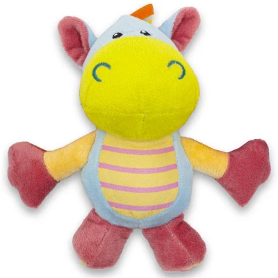 Chrastítko baby zábrana do kočárku hrošík + opička mix závěs pro miminko