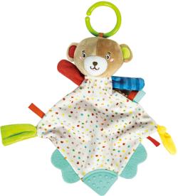 Clementoni Baby dečka medvídek mazlící s úchytem a kousátky pro miminko PLYŠ