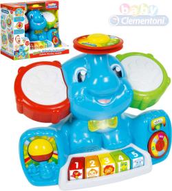 Clementoni Baby slon interaktivní naučný na baterie Světlo Zvuk pro miminko