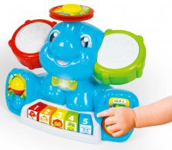 Clementoni Baby slon interaktivní naučný na baterie Světlo Zvuk pro miminko