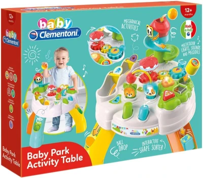 Clementoni Baby veselý hrací stolek s aktivitami na baterie Světlo Zvuk