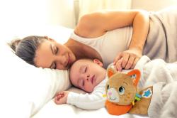 Clementoni CLEMMY Baby kočička uklidňující usínáček vrní na baterie Zvuk