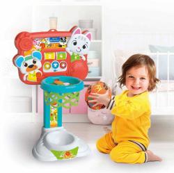 Clementoni CLEMMY Baby koš basketbalový na baterie Světlo Zvuk