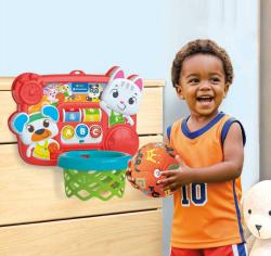 Clementoni CLEMMY Baby koš basketbalový na baterie Světlo Zvuk