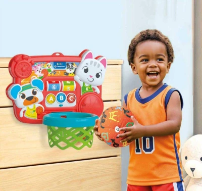 Clementoni CLEMMY Baby koš basketbalový na baterie Světlo Zvuk