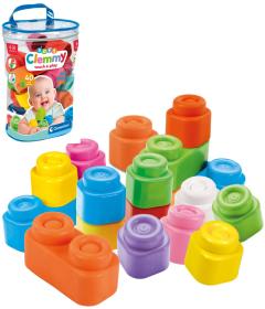 Clementoni CLEMMY Baby kostky set 40ks v pytli stavebnice pro miminko