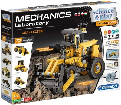 Clementoni Mechanická laboratoř Buldozer 10v1 (stavebnice) Clementoni Mechanická laboratoř Buldozer 10v1 (stavebnice)