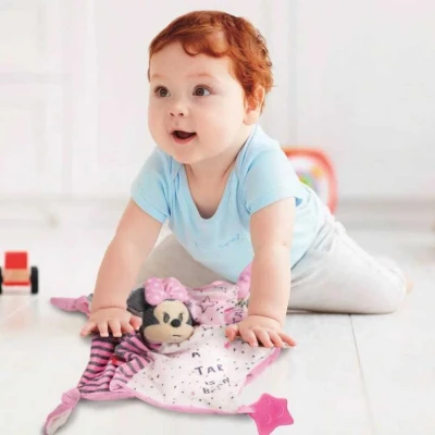 Clementoni Muchláček baby Minnie usínáček s kousátkem pro miminko