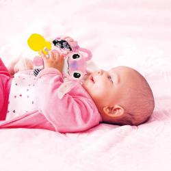 Clementoni PLYŠ Angel (Stitch) baby kousátko chrastítko pro miminko