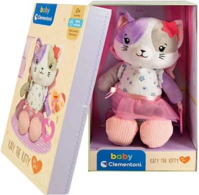 Clementoni PLYŠ Baby můj první kočička 28cm v dárkové krabici pro miminko Clementoni PLYŠ Baby můj první kočička 28cm v dárkové krabici pro miminko
