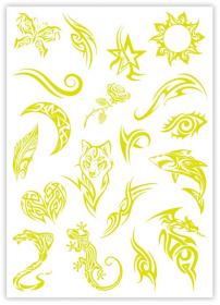 Clementoni Tetování Crazy CHIC svítící ve tmě pro kluky a holky