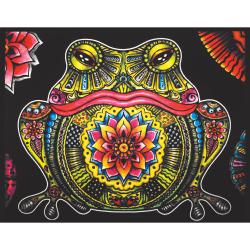 Colorvelvet Sametový obrázek Žába 21x29,7cm Colorvelvet Sametový obrázek Žába 21x29,7cm