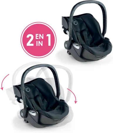 COROLLE Autosedačka kolébka Cybex Black 2v1 pro panenku miminko