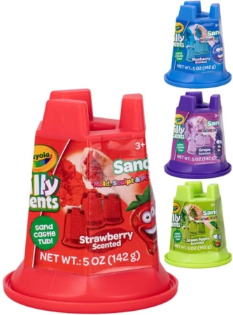 CRAYOLA Kinetický písek vonící ovoce 142g v kelímku 4 druhy CRAYOLA Kinetický písek vonící ovoce 142g v kelímku 4 druhy