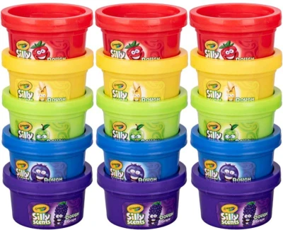 CRAYOLA Tvarovací hmota vonící ovoce set 15x28g v kelímku 5 druhů