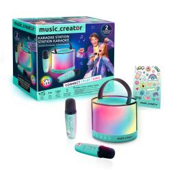 CREATOR Mini Karaoke set s bezdrátovými mikrofony a reproduktorem