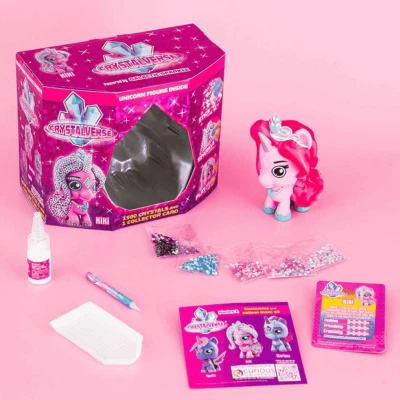 Crystalverse galaktický jednorožec kreativní set s krystaly ke zdobení 3 druhy