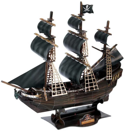 CUBICFUN Puzzle pirátská loď Queen Annes Revenge 3D model 155 dílků