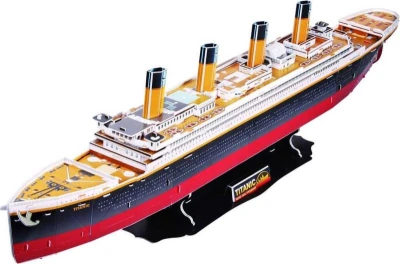 CUBICFUN Puzzle zaoceánský parník Titanic 3D model 113 dílků skládačka